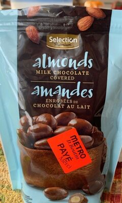 Amandes enrobées de chocolat