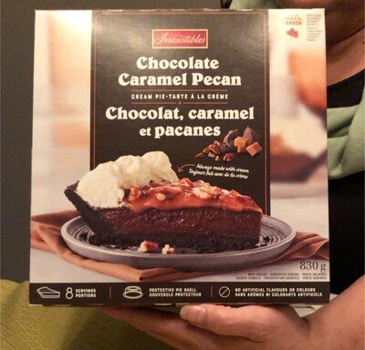 Chocolate Caramel Pecan Cream Pie