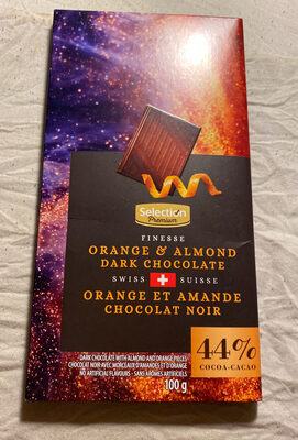 orange et Amande Chocolat Noir