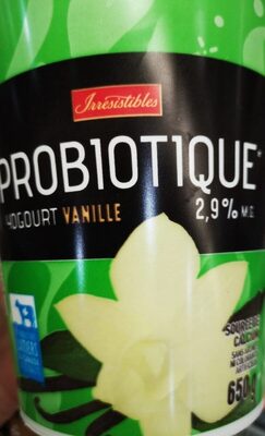 Probiotiques yogourt vanille