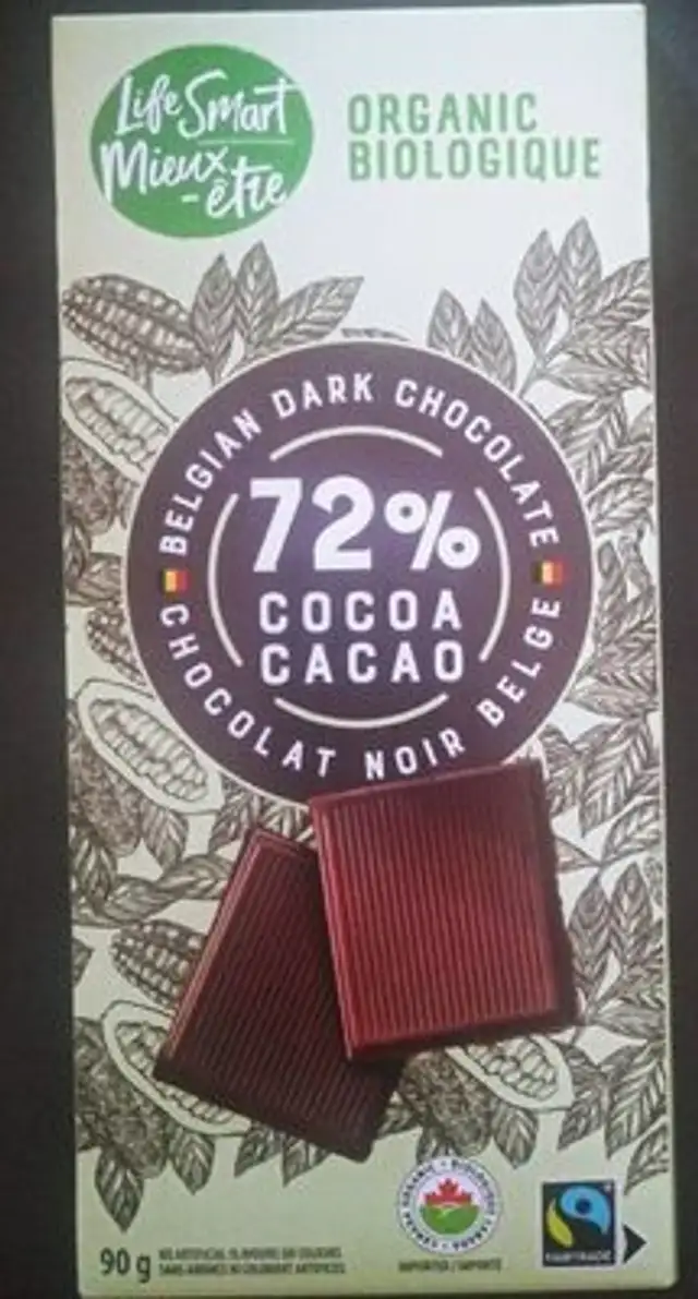Chocolat noir Belge 72%