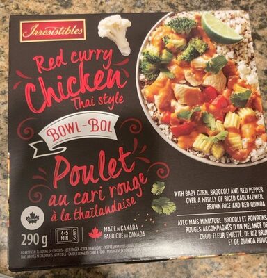 Red curry chicken bowl