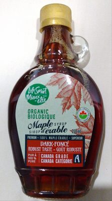 Sirop d'érable foncé front packaging