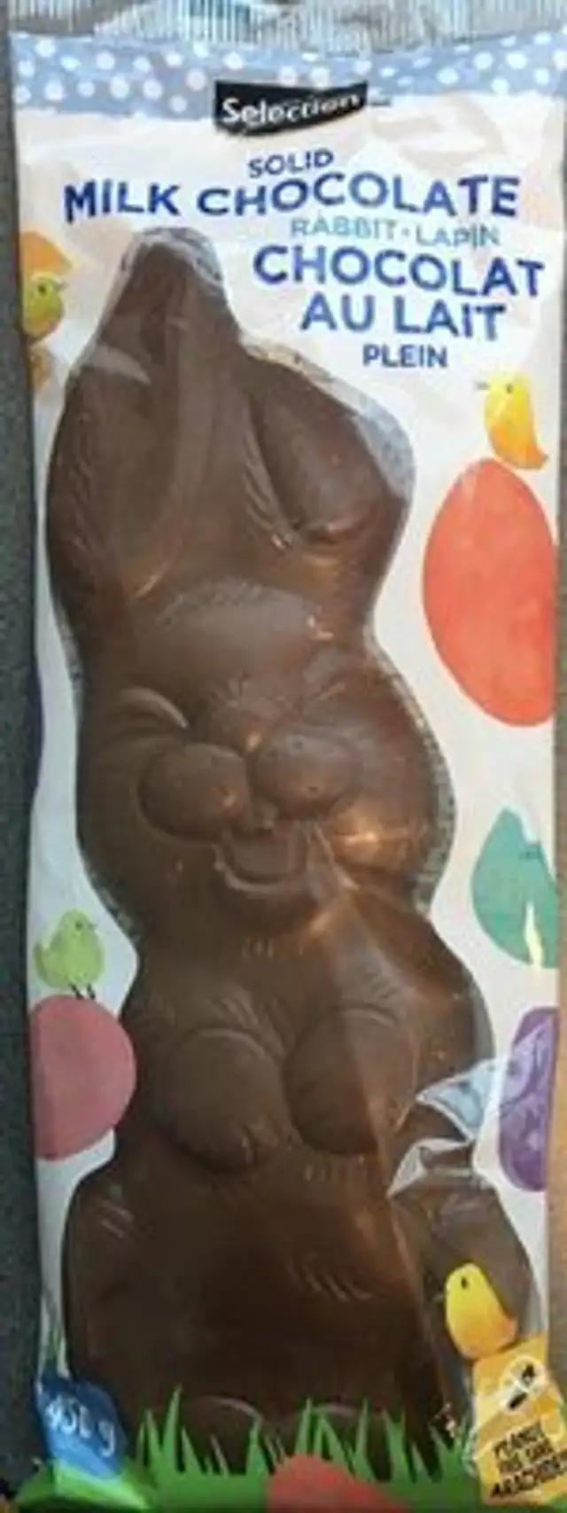 Solid milk chocolate