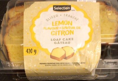 Sliced Lemon Loaf Cake front packaging