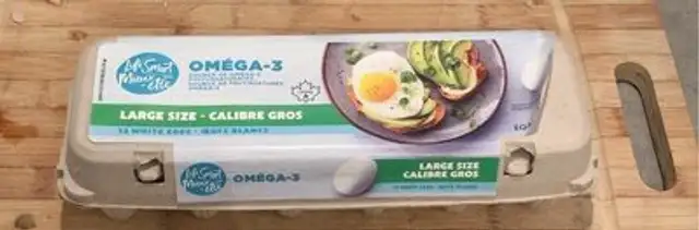 12 white eggs