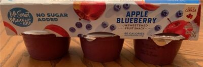 Compotes de pomme et bleuet