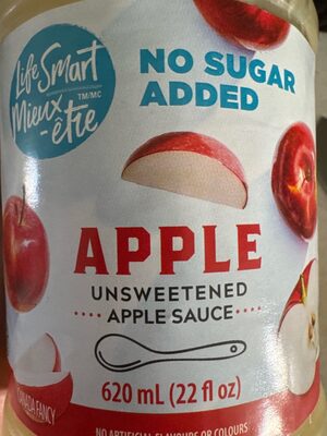 Unsweetened Apple Sauce front packaging