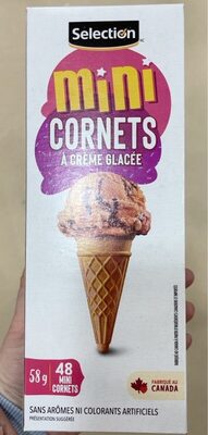 Mini cornets front packaging