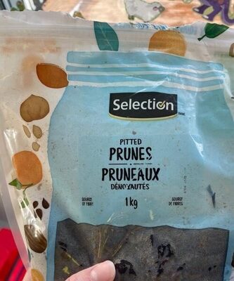 Pruneaux dénoyautés front packaging