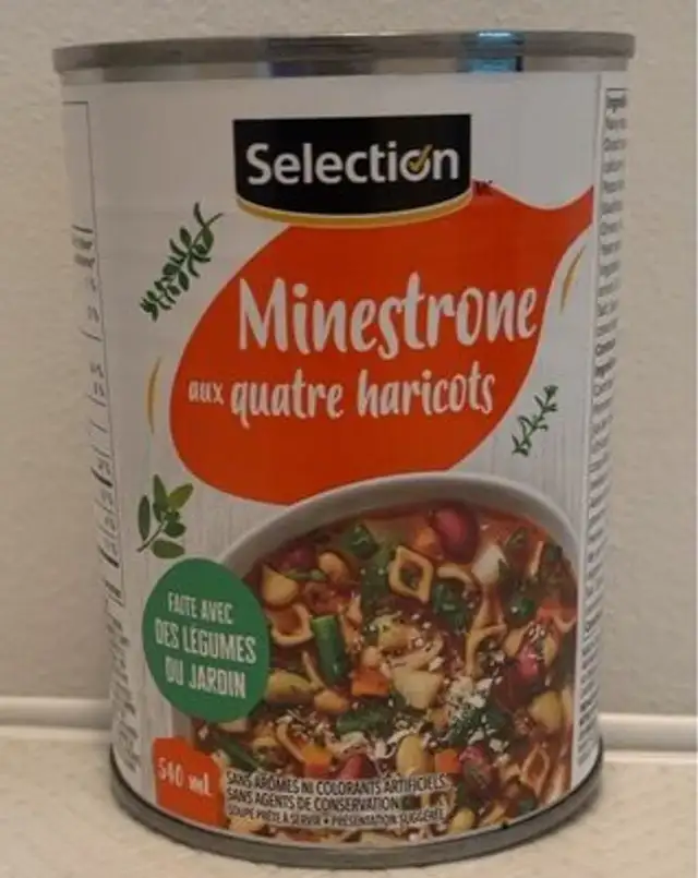 Minestrone aux quatre haricots