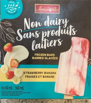 Non dairy vegan strawberry banana frozen bars