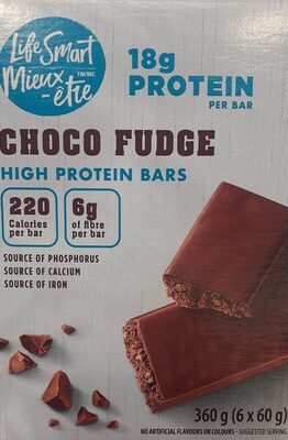 Choco Fudge High Proteins Bars front packaging