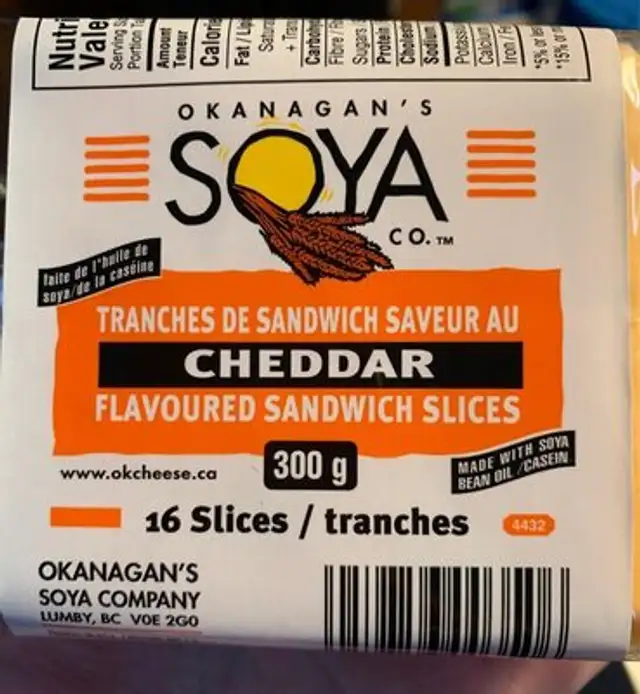 Tranches de sandwich saveur cheddar