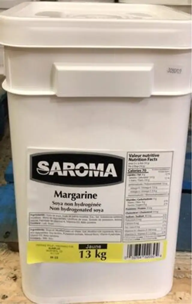 Margarine soya non hydrogénée