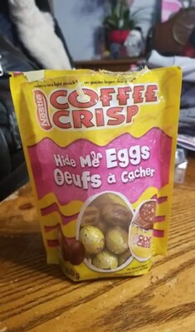 Coffee crisp eggs