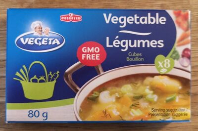 Vegetable cubes bouillon
