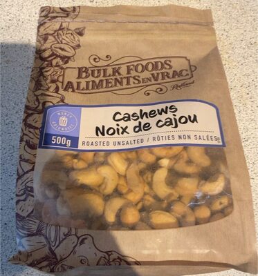 Roasted Unsalted Cashews
