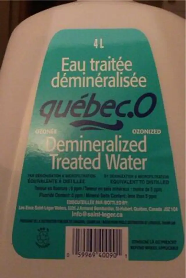 Eau traitée
