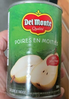 Poires en moitié