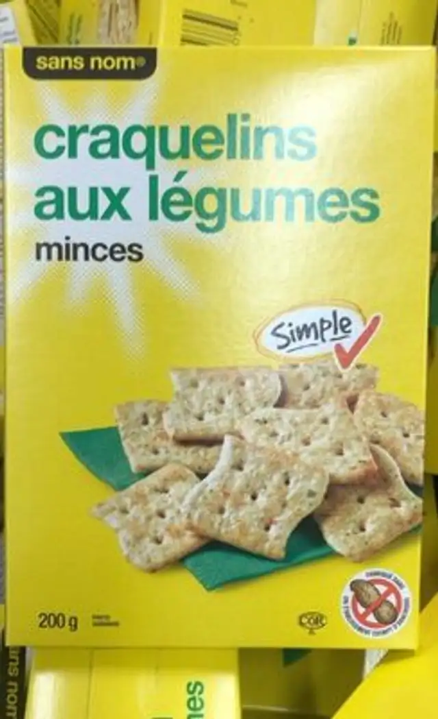 Craquelins aux légumes minces