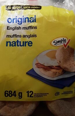 English muffins front packaging