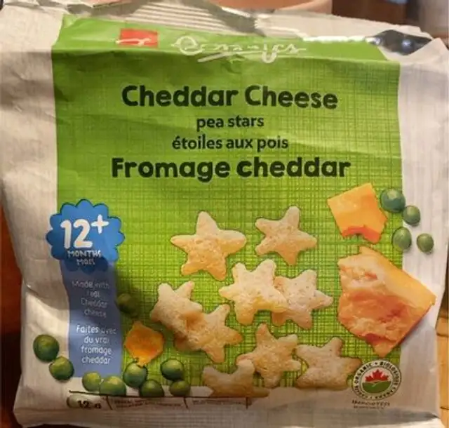 Cheddar Cheese Pea Stars