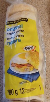 original English muffins front packaging