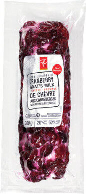 Cranberry goat's milk cheese
