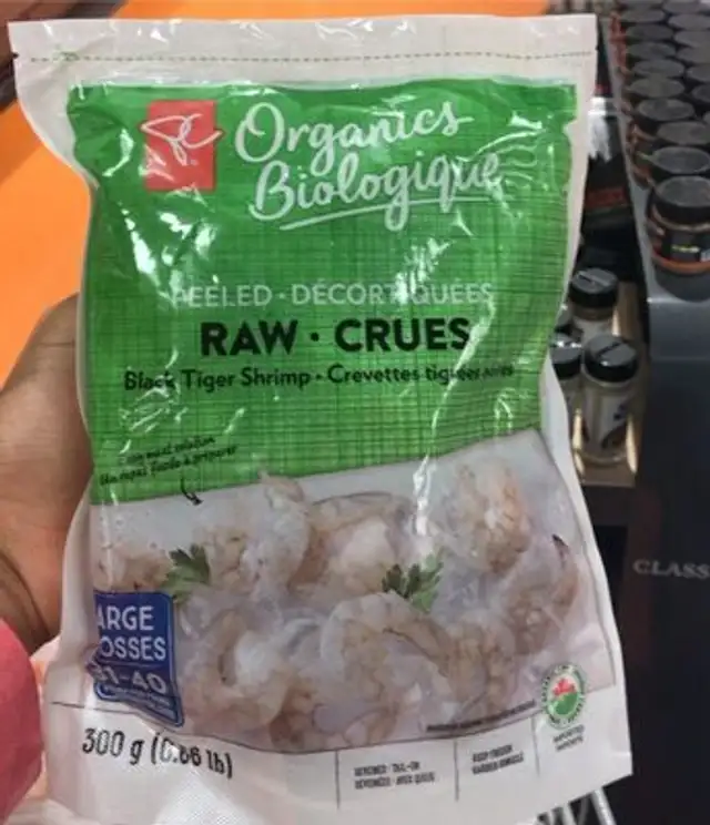 Crevettes tigrées noires
