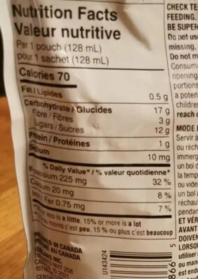 Pommes légumes verts et avocat nutrition facts table