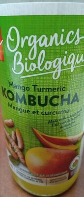 Organic raw kombucha Mango Tumeric