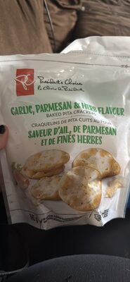 Garlic, Parmesan & Herb Flavour Baked Pita Crackers