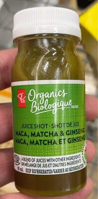 Juice Shot- Maca, Matcha & Ginseng