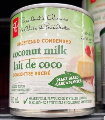Lait de coco concentré sucré