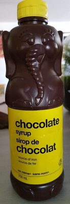 Sirop de chocolat front packaging