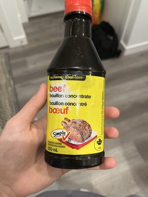 Bouillon concentré de bœuf