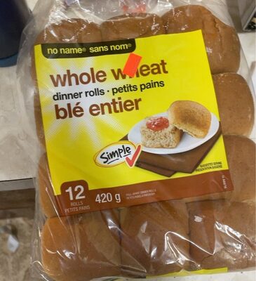 Whole wheat dinner rolls