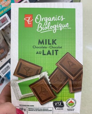 Organic Milk Chocolate front packaging