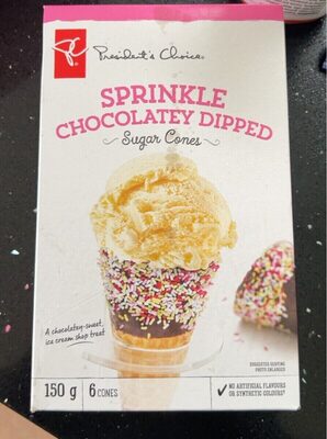 Sprinkle Chocolatey Dipped Sugar Cone