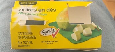 Poires en des