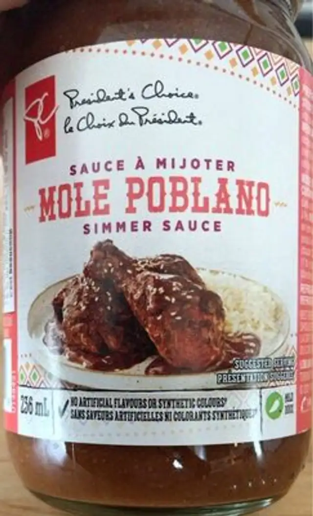 Mole poblano simmer sauce