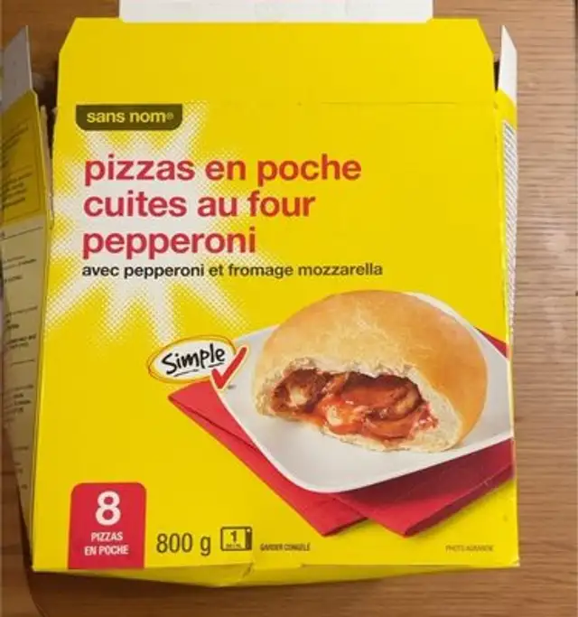 Pizzas en poche cuites au four