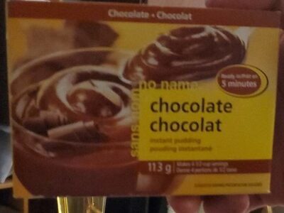 Pudding instantané front packaging