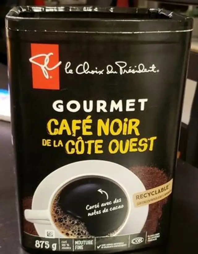 Gourmet café noir de la côte ouest