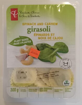 Spinach and Cashew Girasoli