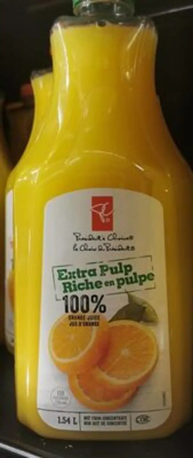 Orange juice extra pulp