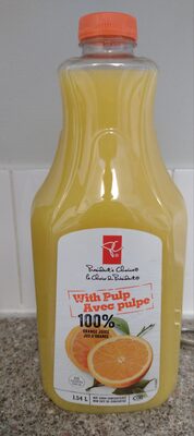 Orange juice with pulp