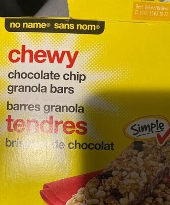 Chewy Chocolat Chip Granola Bars
