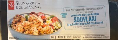 Seasoned Chicken Kebabs - Souvlaki